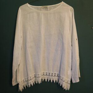 White Italian Linen Terzo Millennio